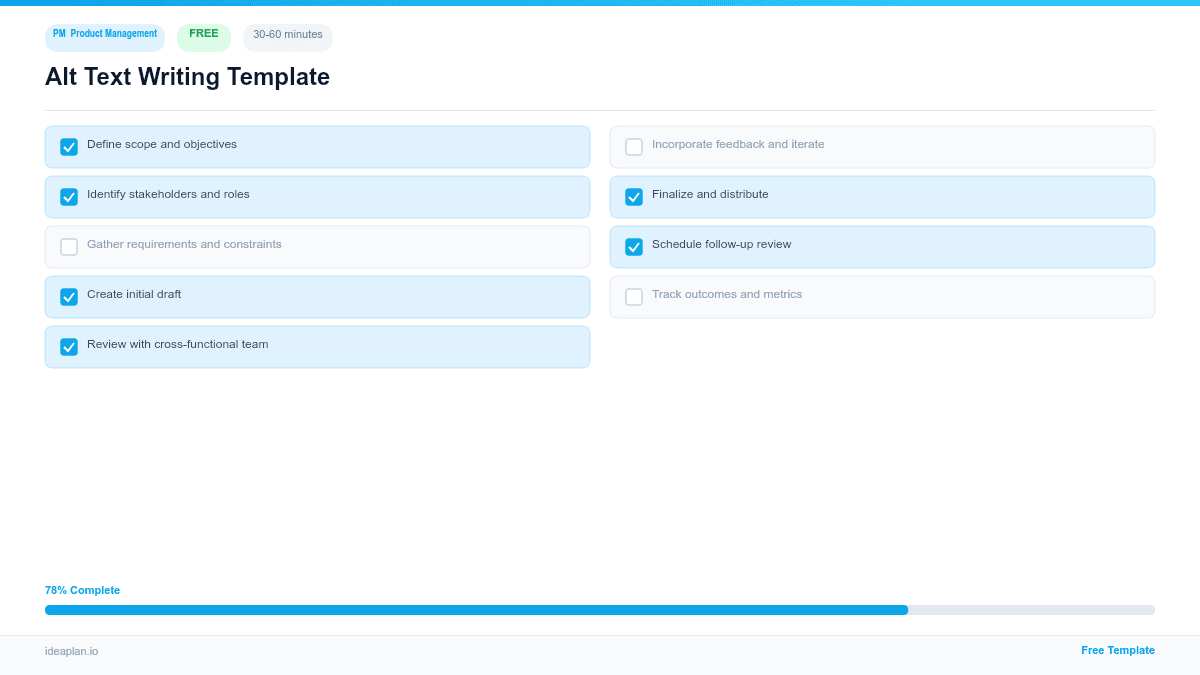 Alt Text Writing Template for Product Managers preview