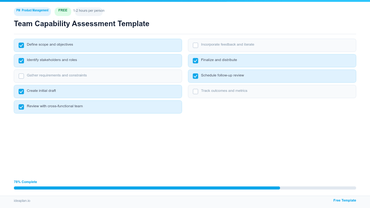 Team Capability Assessment Template preview