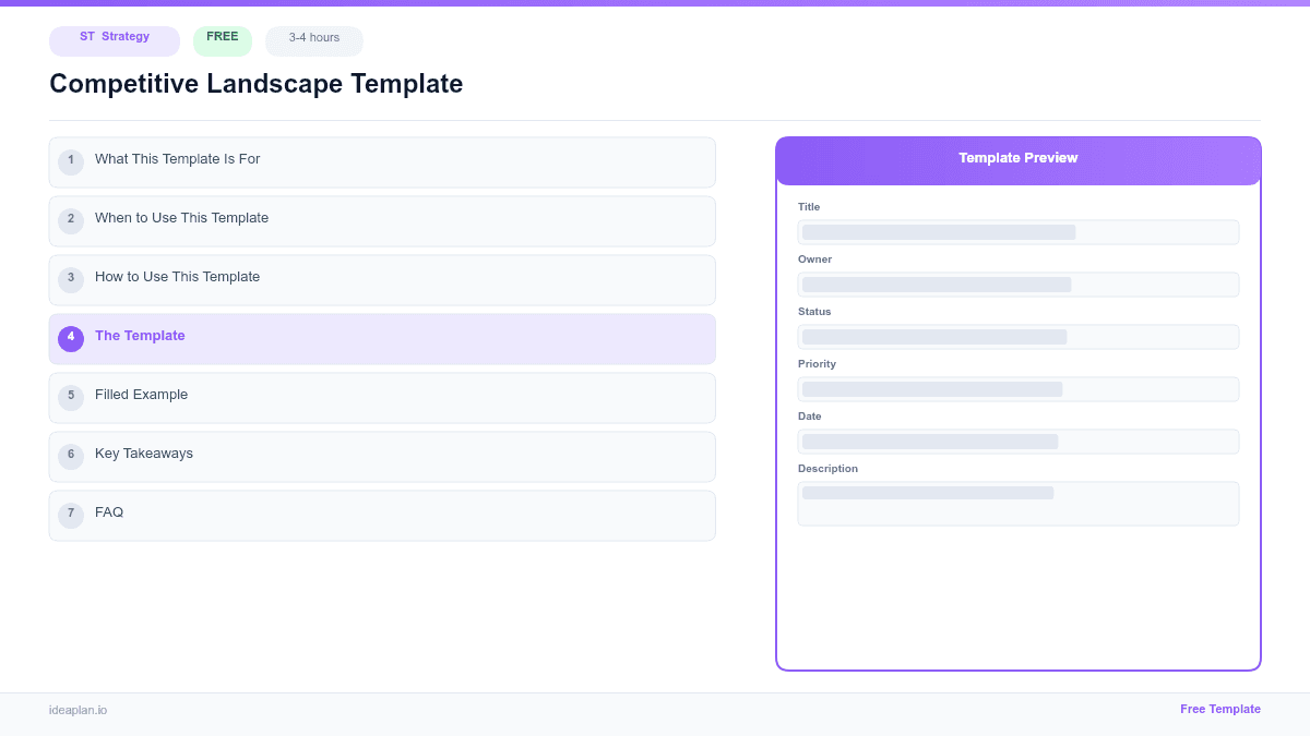 Competitive Overview Template for PMs preview