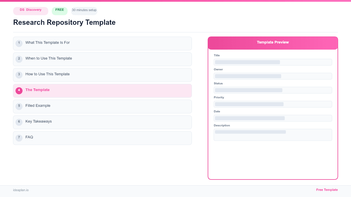 Research Repository Template preview