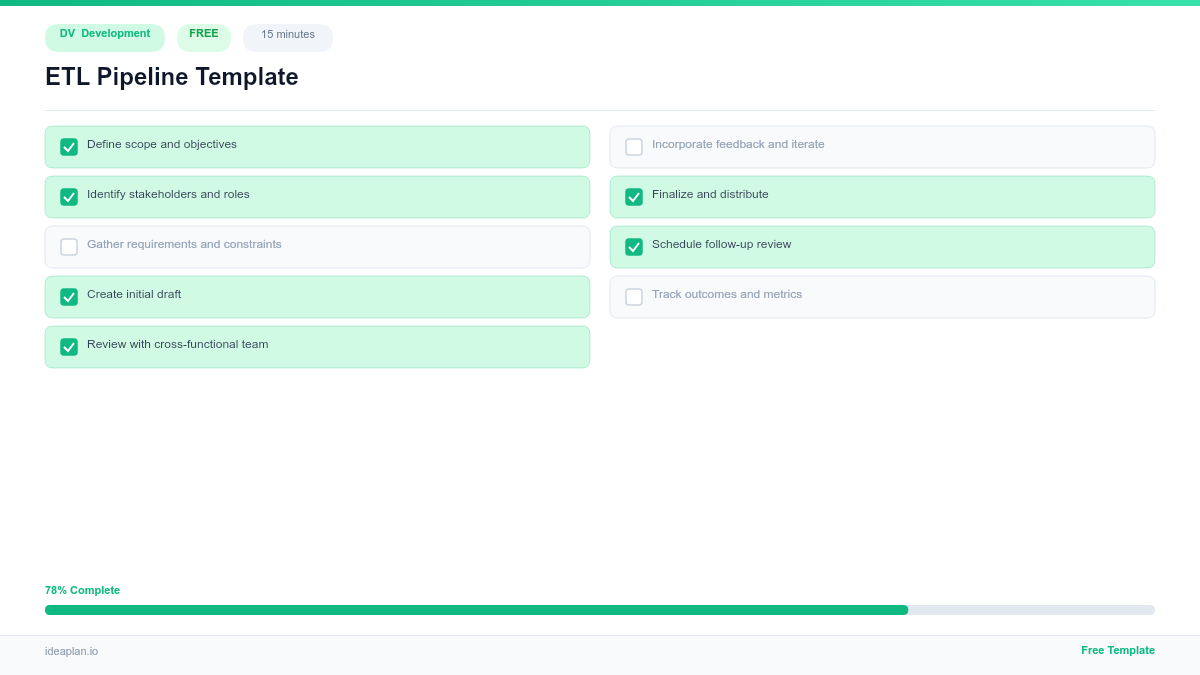 ETL Pipeline Template for Engineering Teams