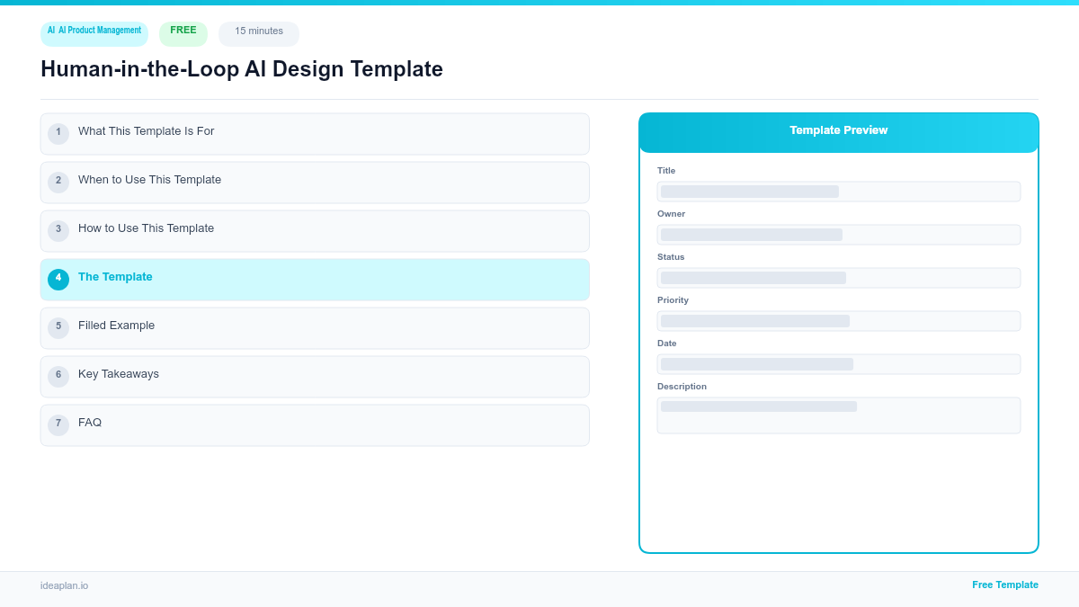 Using Loop Templates Human-in-the-Loop AI Design Template