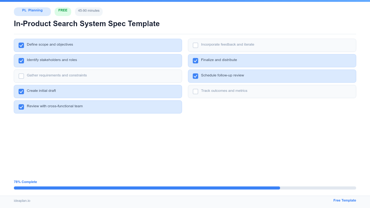 In-Product Search System Spec Template